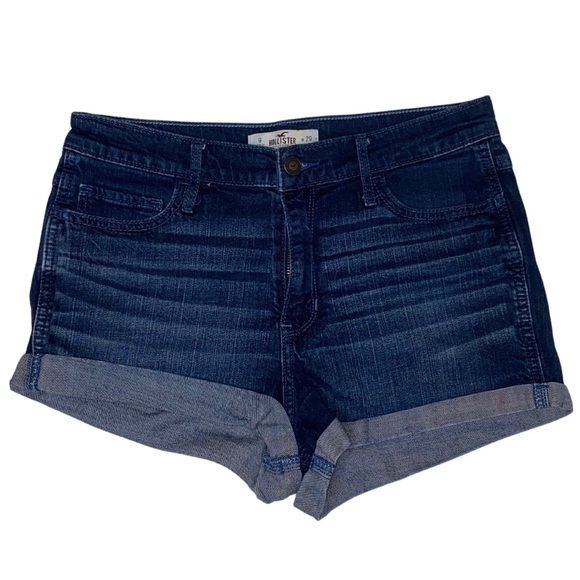 Dark Denim Hollister Jean Shorts - Picture 6 of 7